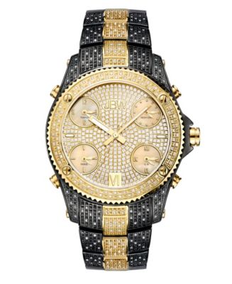 JBW Men's Jet Setter Diamond (2 ct.t.w.) Black Ion-Plated