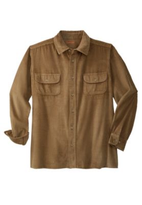 Вельветовая рубашка KingSize KingSize Big - Tall с длинным рукавом 11590₽