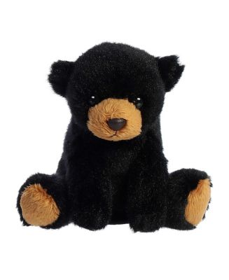 Aurora Mini Blake Bear Shoulderkins Adorable Plush Toy Black 4.5" - Macy's