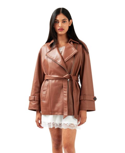 Женские куртки Belle & Bloom BFF Belted Leather Jacket
