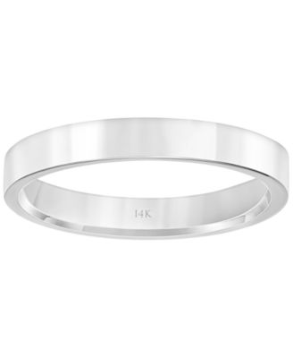 Flat Profile Comfort Fit Wedding Band in 14k Gold
