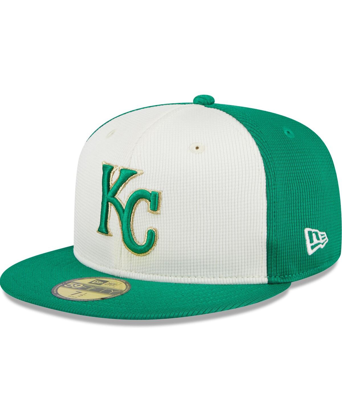 Men's White/Green Kansas City Royals 2024 St. Patrick's Day 59FIFTY Fitted Hat - White, Green