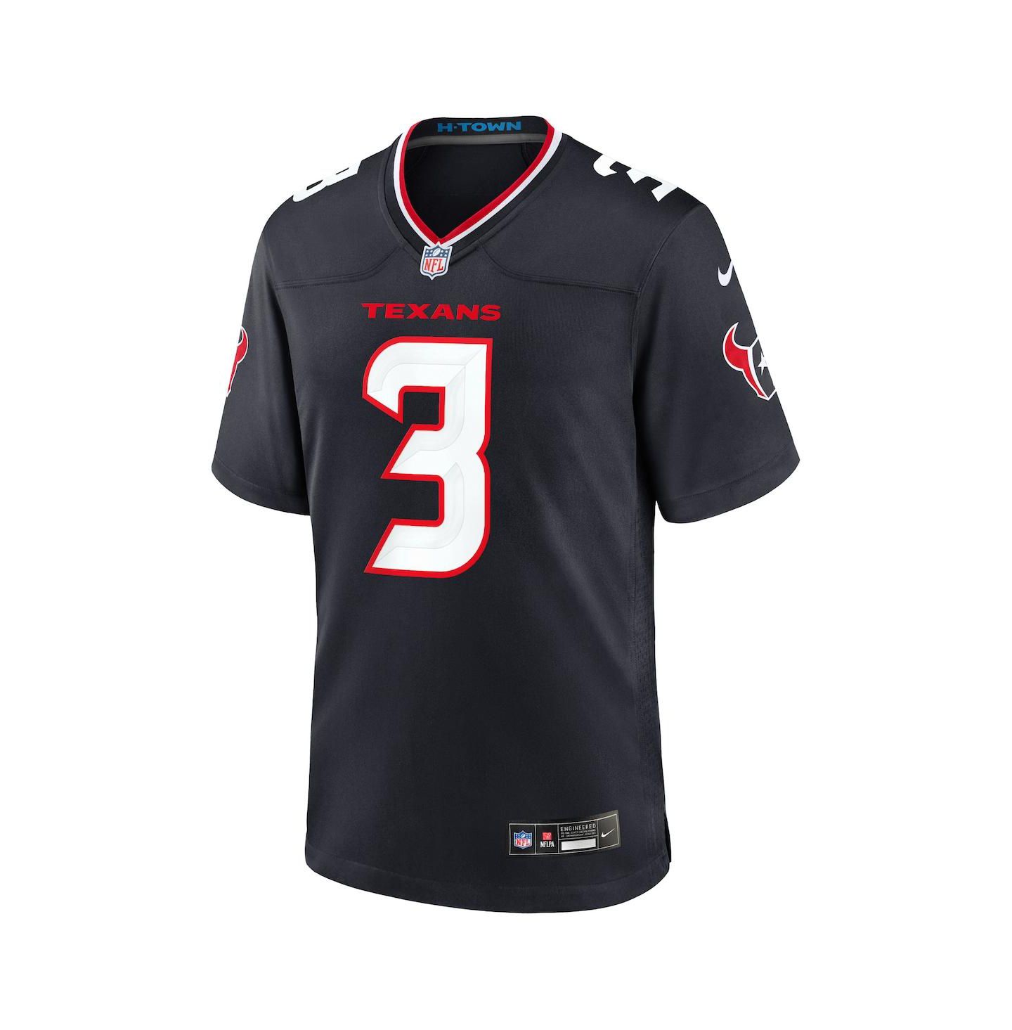 Мужской топ Nike Tank Dell Navy Houston Texans Game Jersey — фото 2
