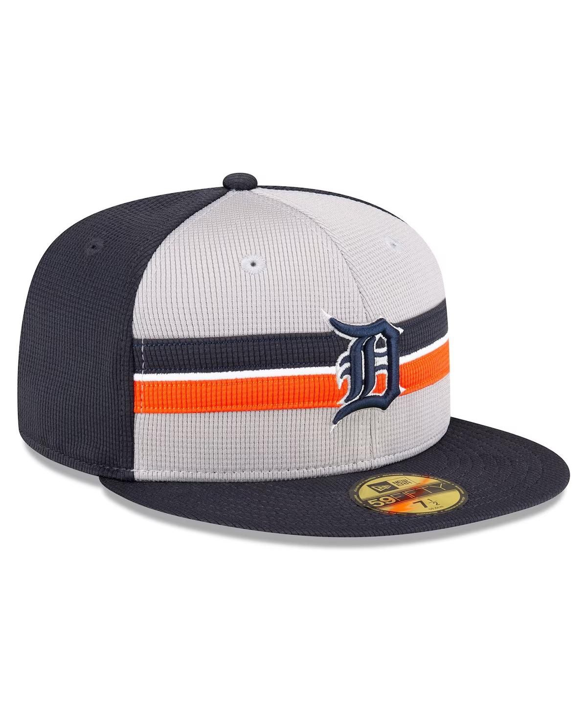 New Era Men'sDetroit Tigers 2024 Batting Practice 59FIFTY Fitted Hat - Gray