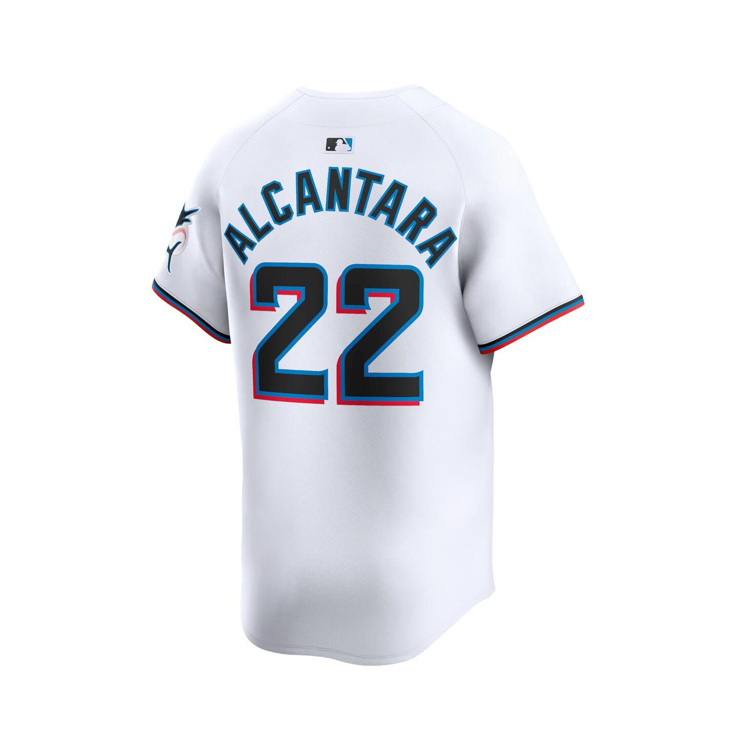 Мужской топ Nike Sandy Alcantara White Miami Marlins Home Limited Player Jersey — фото 3