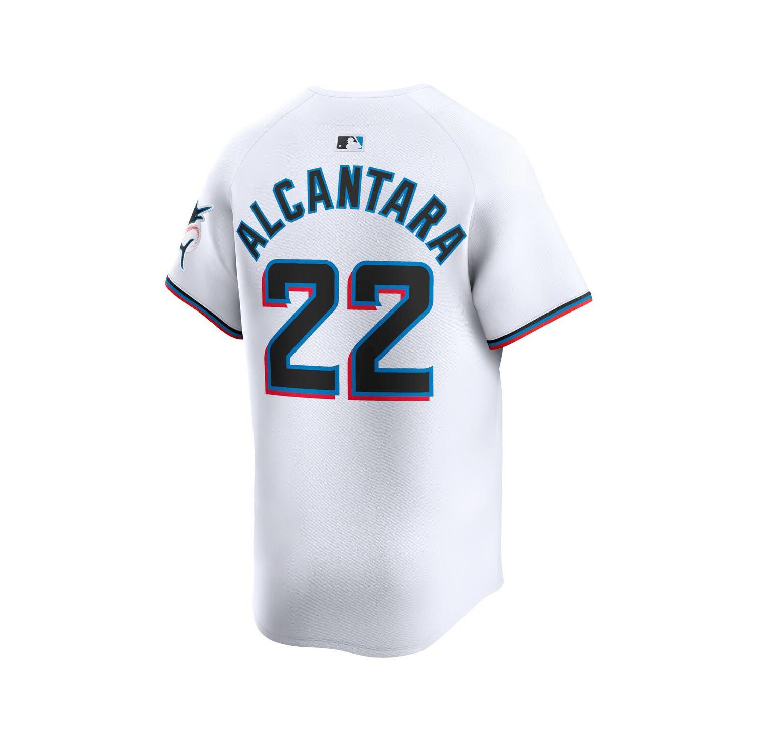 Men's Sandy Alcantara White Miami Marlins Home Limited Player Jersey