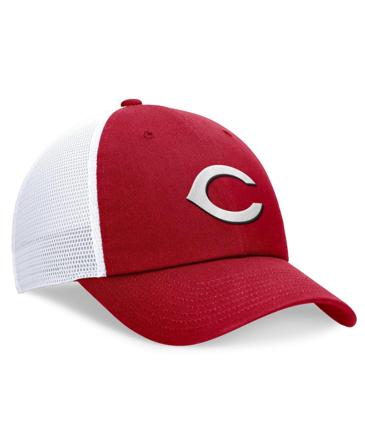 Nike Red Cincinnati Reds Club Trucker Adjustable Hat In Red