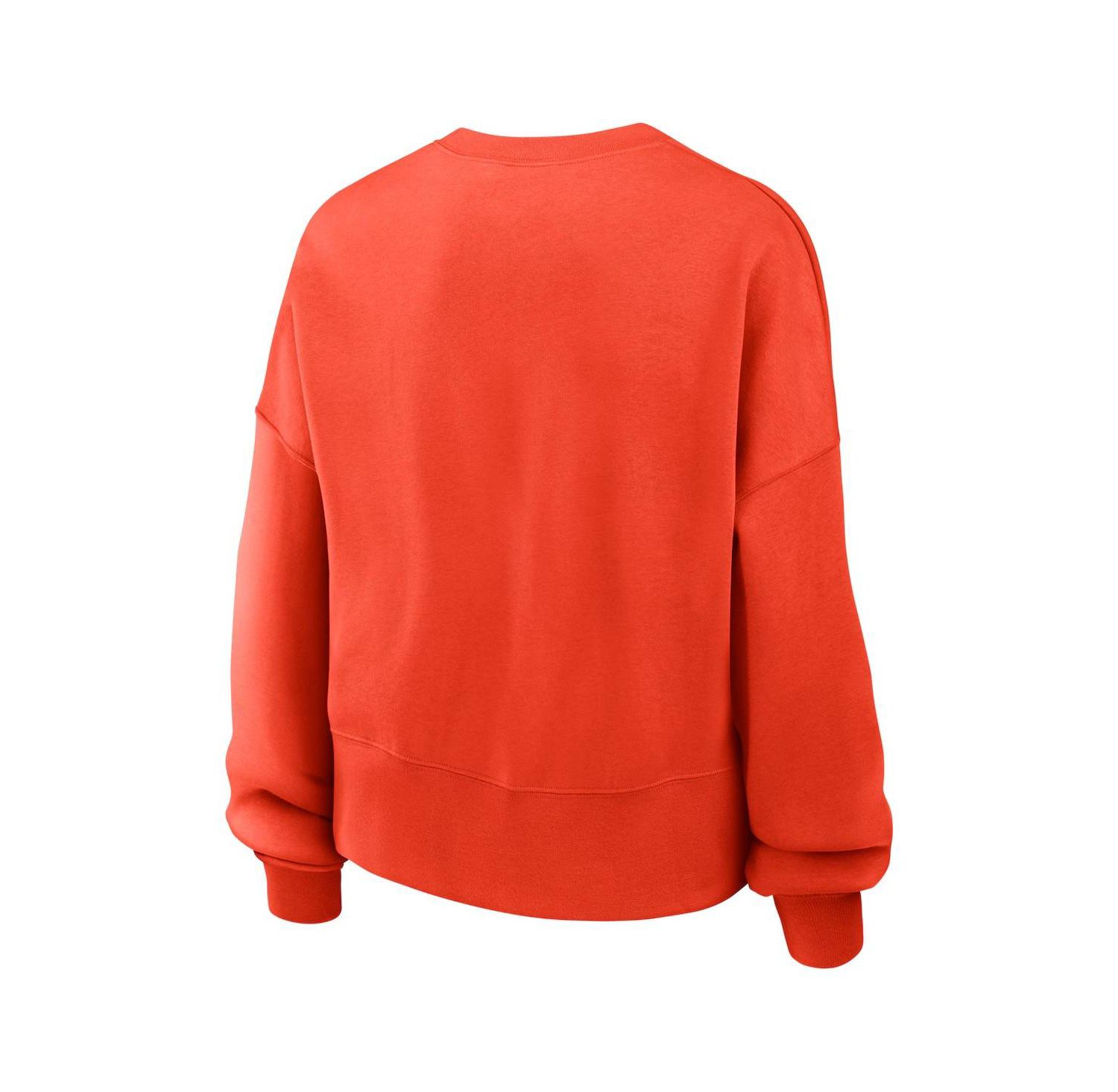 Women's Orange Houston Astros Pullover Sweatshirt