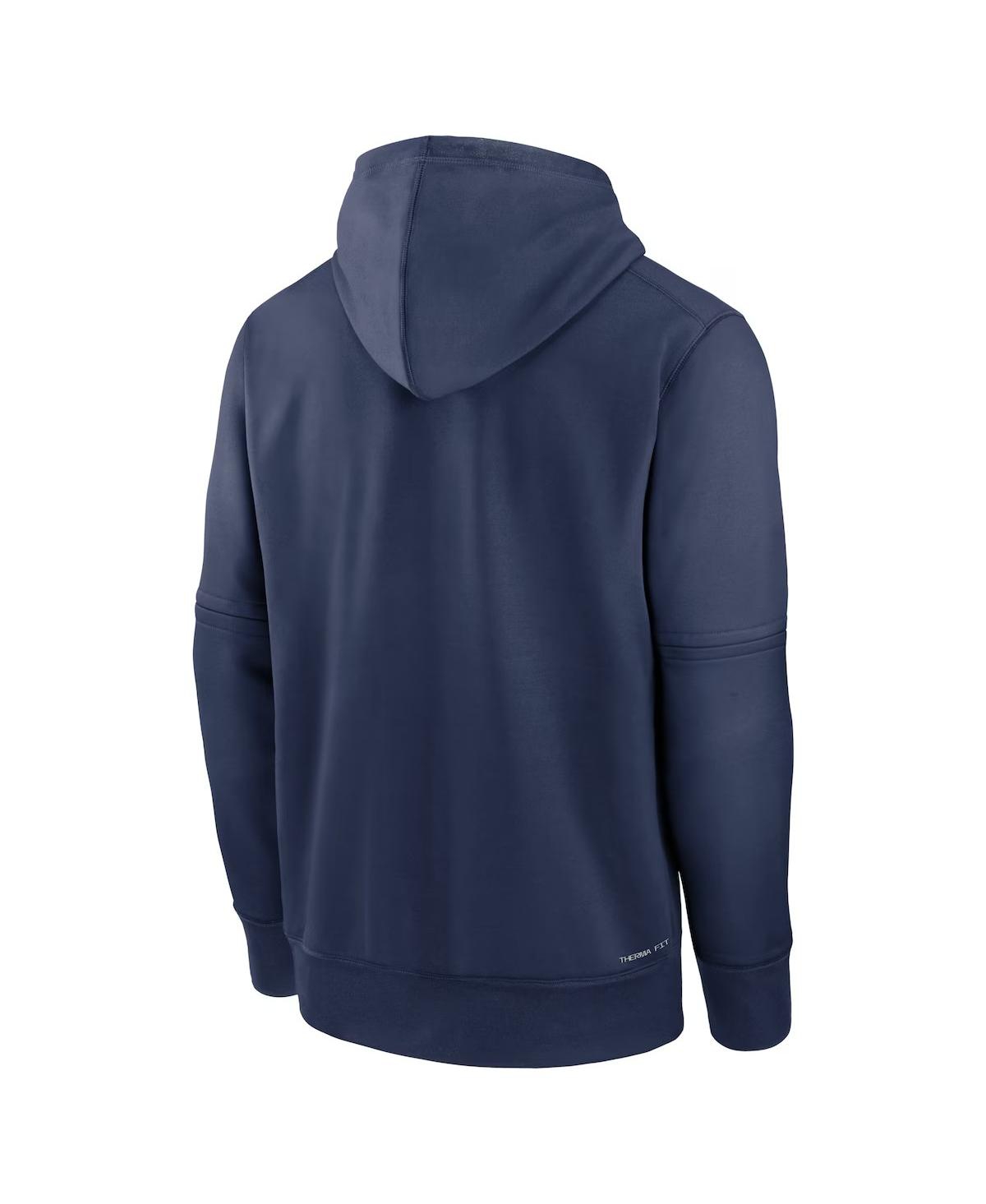 Nike Men'sSeattle Mariners Authentic Collection Practice Performance Pullover Hoodie - Navy