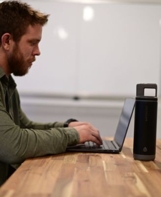 Alpine Flip 'N Sip Insulated, Leakproof Water Bottle with Straw, 20 OZ, 2pk