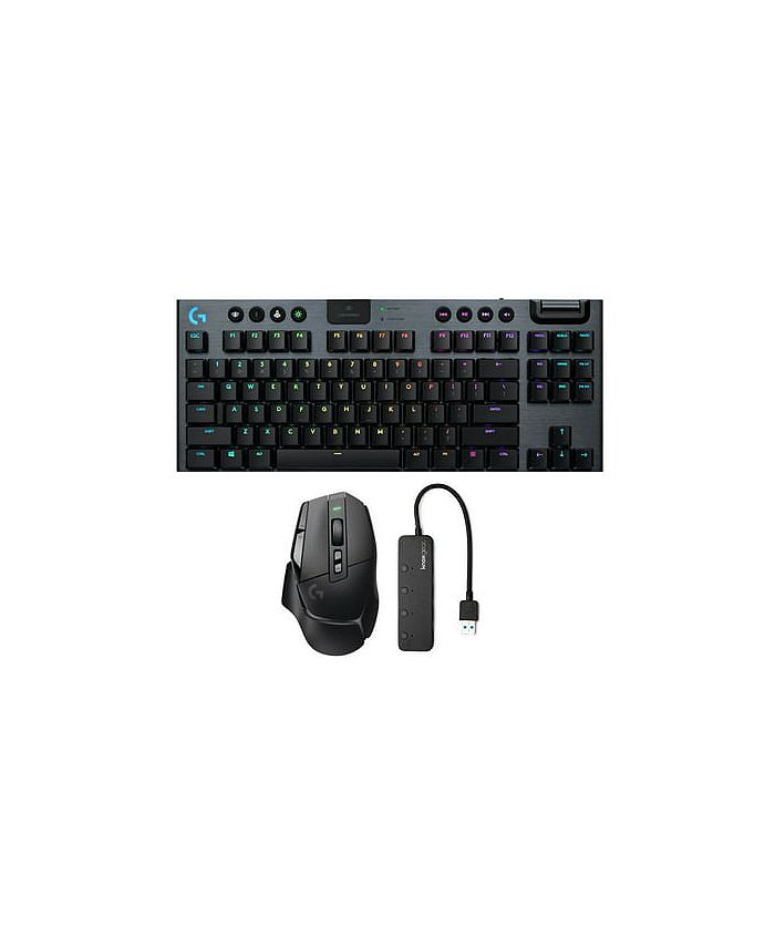 Logitech G G915 Lightspeed Wireless Gaming Keyboard with Mouse and USB ...