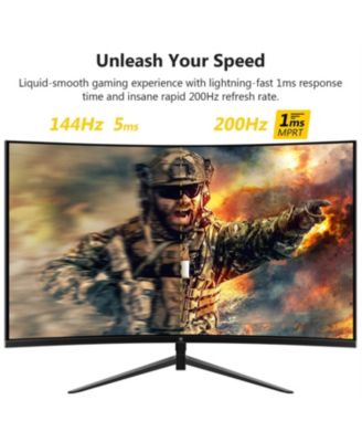 UG27 27 inch 1080P FHD 200Hz 1ms Curved Gaming Monitor, HDMI 2.0, DP 1.4