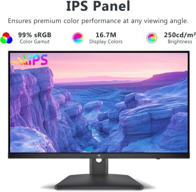 U27P4K 27" Ultra HD 3840 x 2160 99% sRGB 75Hz 5ms IPS 4K Monitor, HDMI, DP, FreeSync, LED Backlit, Anti-Glare, Support Wall mount