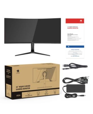 UG34 34 inch 21:9 UWQHD 2K 3440 x 1440 165Hz 1ms Curved Gaming Monitor