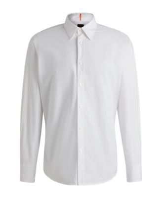 Men's Cotton Poplin Regular-Fit Dress Shirt