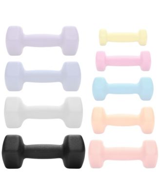Neoprene Dumbbell Hexagon Hand Weights, 10 lb Pair - 20 lb Total