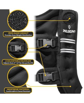 Weighted Workout Vest 8 LB, Strength Training Fitness Body Weight Vest