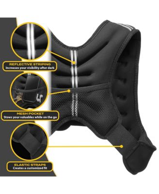 Weighted Workout Vest 8 LB, Strength Training Fitness Body Weight Vest