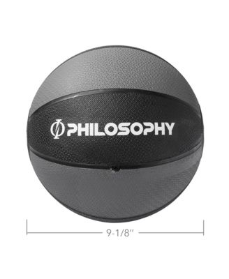 Medicine Ball, 12 LB - Weighted Fitness Non-Slip Ball