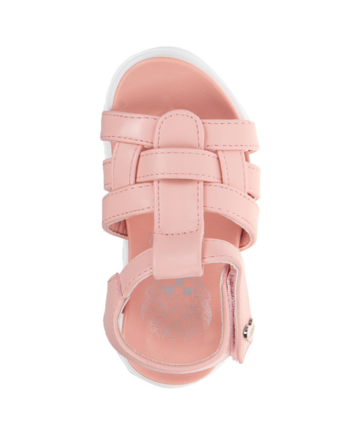 Vince Camuto Toddler Girl's Platform Sandal With Vc Heart Rivet Polyurethane Sandals In Pink