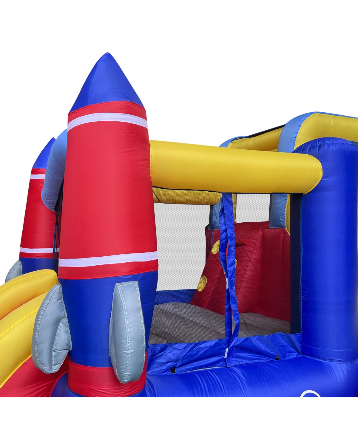 Cloud 9 Rocket Bounce House with Blower & Two Slides - Inflatable Bouncer for Kids