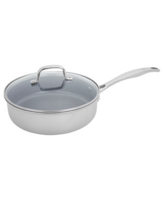 HENCKELS Clad H3 Ceramic Nonstick 10-Piece Stainless Steel Ceramic Nonstick Cookware Set 