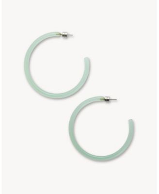Machete Large Hoops - Sea glass 36$