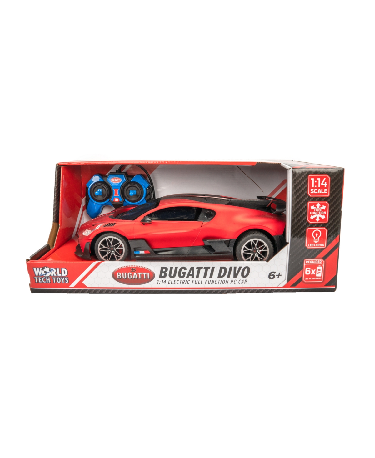 World Tech Toys Bugatti Divo 1:14 Electric Rc Car In Multi