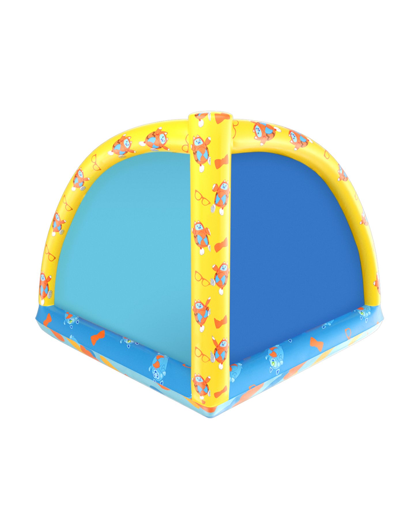 Детская игрушка World Tech Toys Moonbug Blippi Inflatable Quarter Circle Ball Pit with 20 Balls, Ages 3+ — фото 4