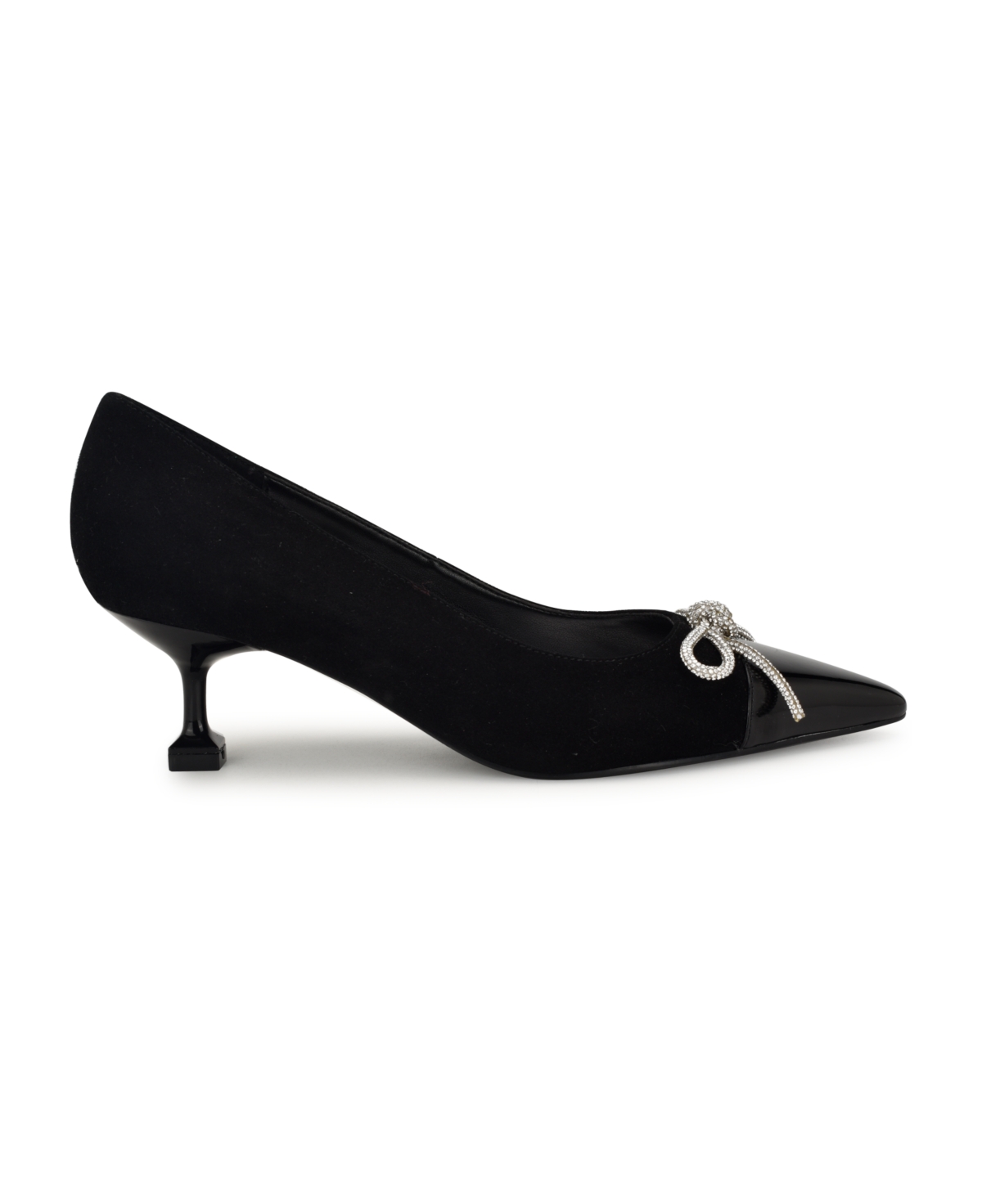 Shop Nine West Women's Wendon Bridal Tapered Heel Slip-on Dress Pumps In Ivory Satin Multi