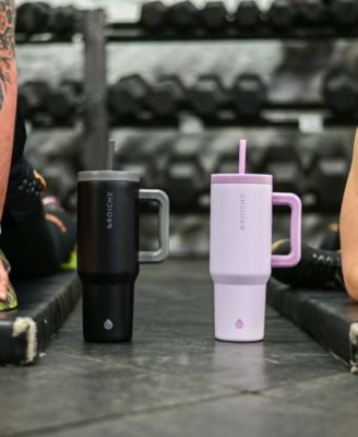 40oz Insulated Tumbler with Straw and Handle