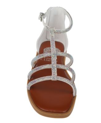 Big Girl's Fashion Sandal with Micro Stone Strappy Upper Glass stones/Polyester Sandals