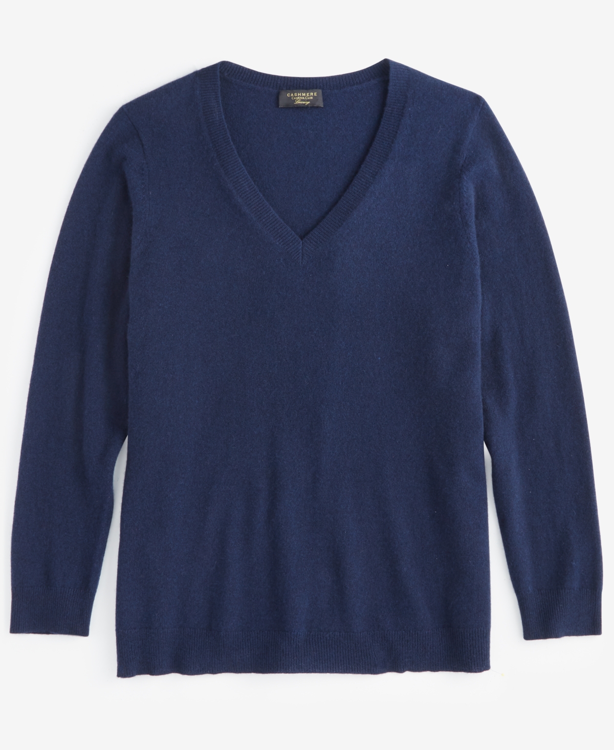 Charter Club Plus Size 100% Cashmere V-Neck Sweater, Created for Macy's