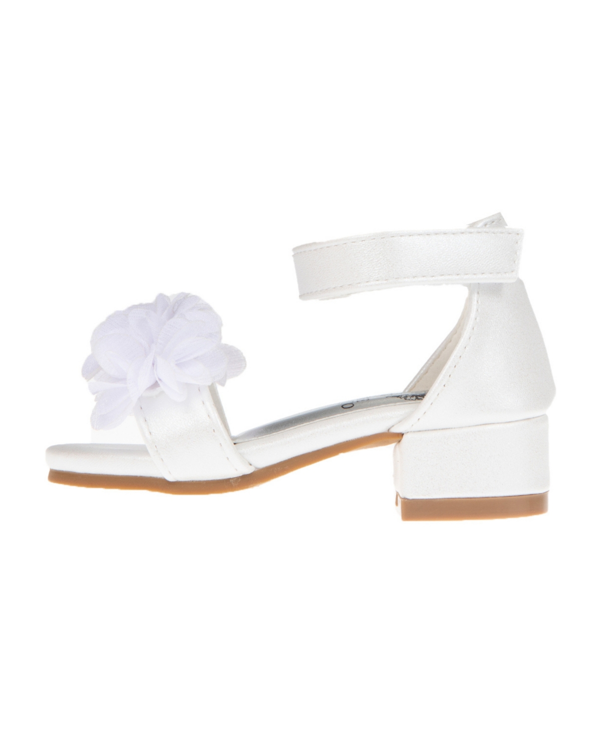 Vince Camuto Toddler Girl's Heel with Chiffon Flowers and Adhesive Closure Polyurethane Sandals