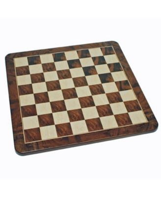 Handpainted Dragon Chess Set, Walnut Root Board 21 in, 4.5 in King