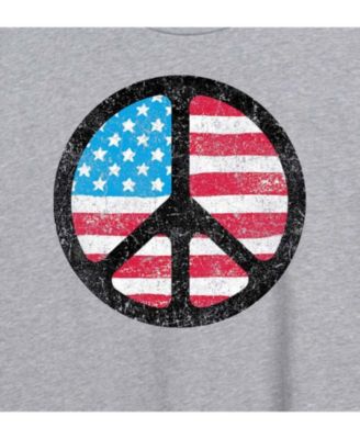 Trendy Juniors Flag Peace Graphic Oversized Tee