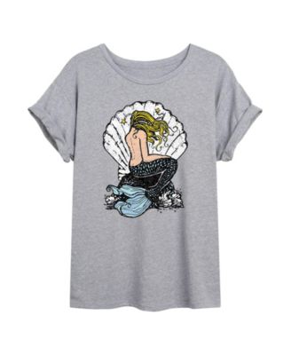 Trendy Juniors Mermaid Graphic Oversized Tee