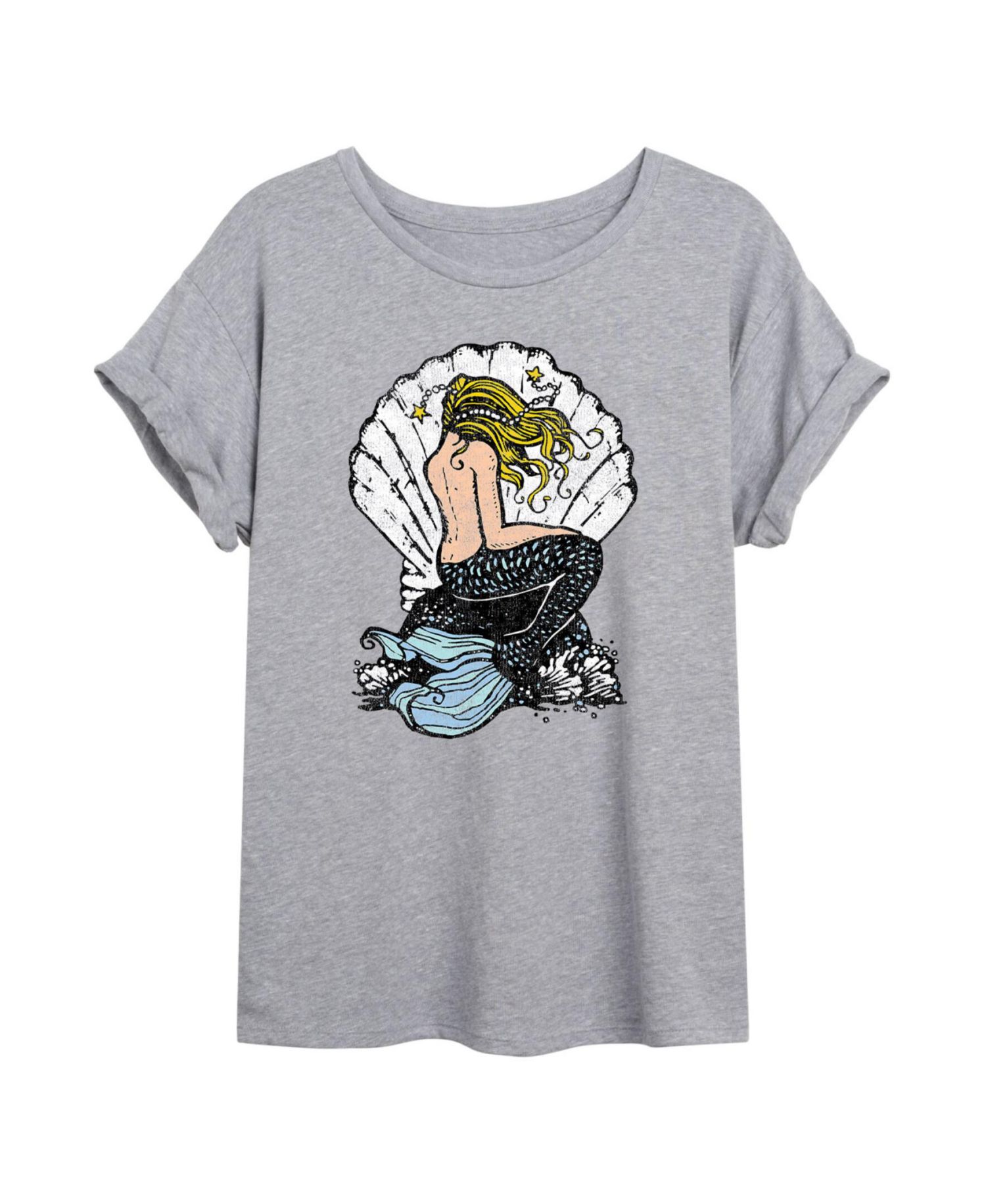 Trendy Juniors Mermaid Graphic Oversized Tee