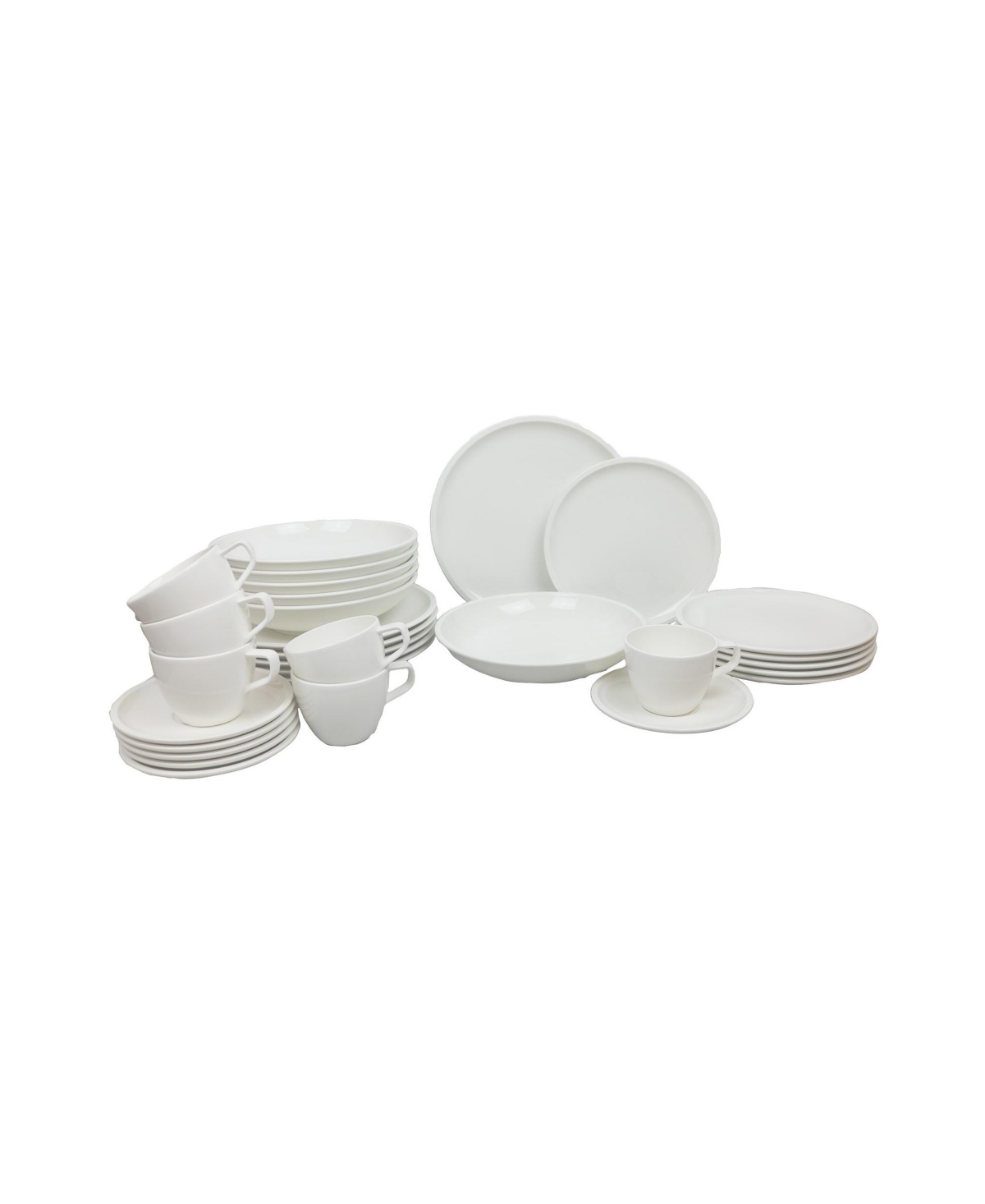 Artesano 30 Pc. Dinnerware Set, Service for 6 - White