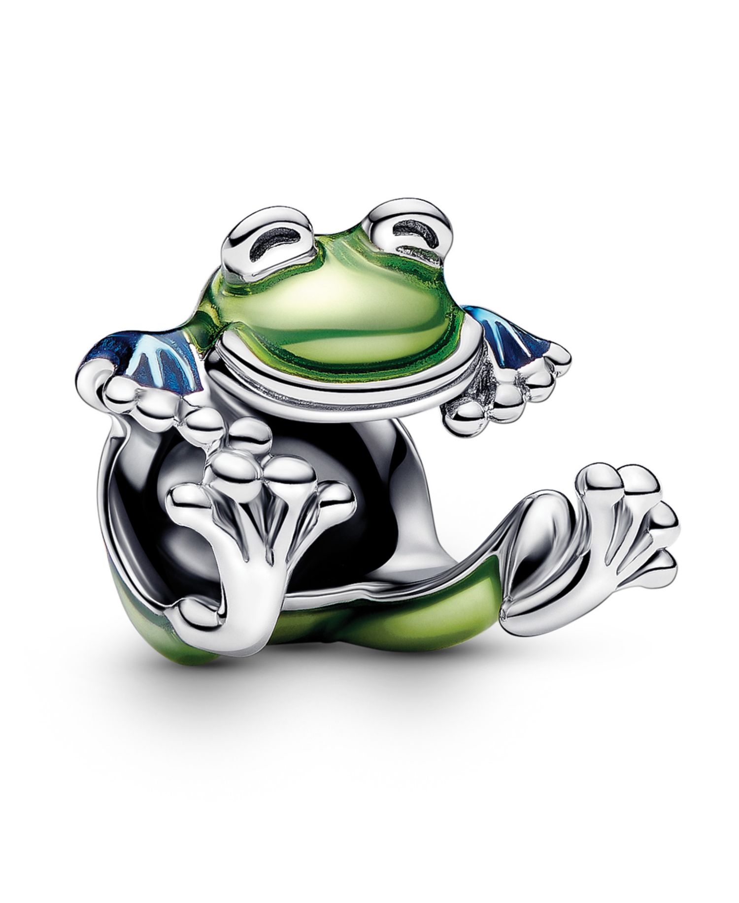 Sterling Silver Climbing Frog Charm