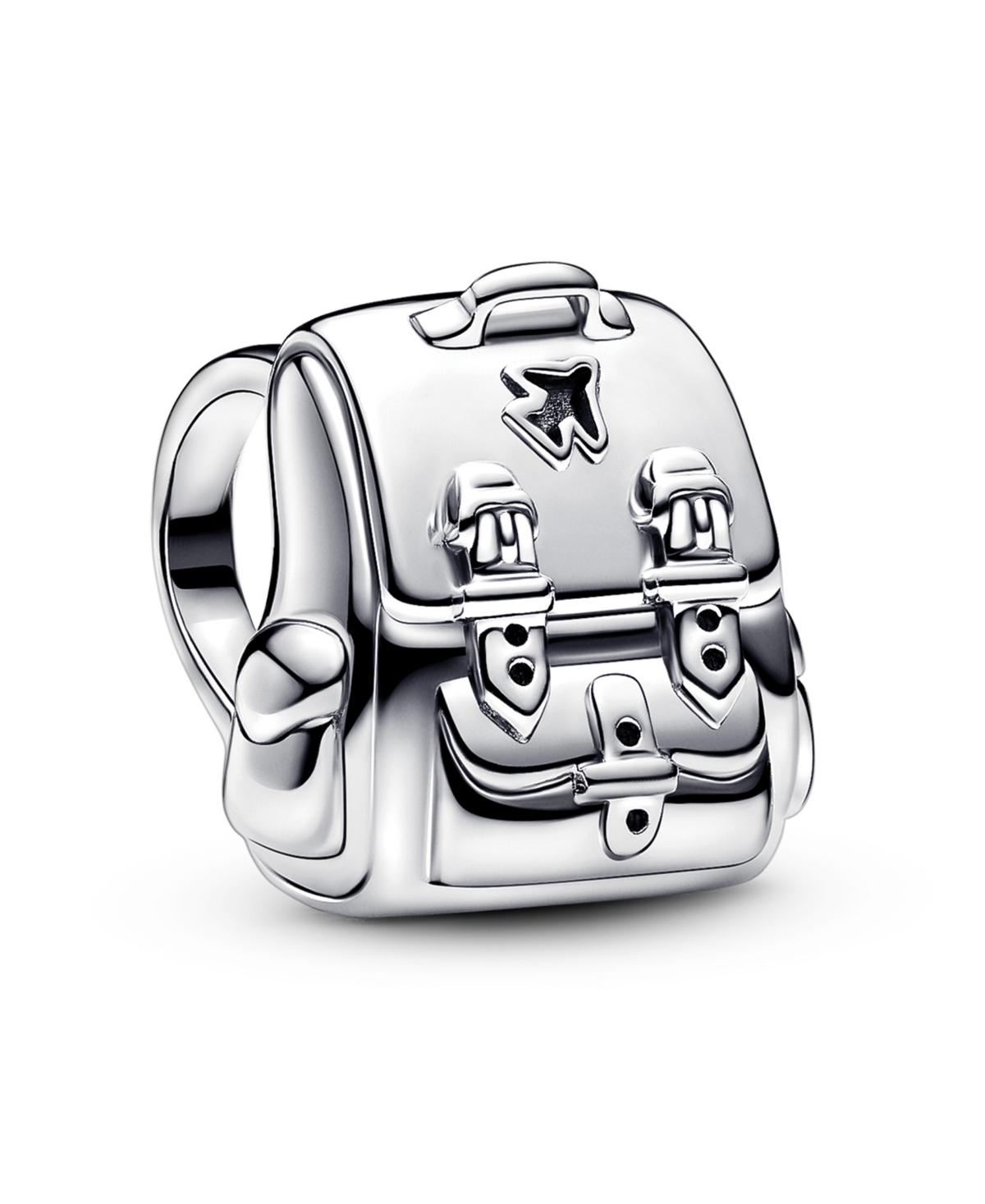 Sterling Silver Adventure Backpack Charm - Silver