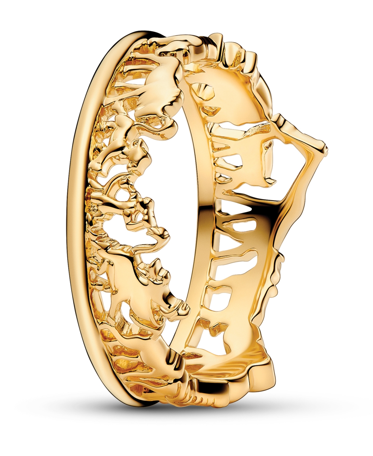 The Lion King Ring in 14k Gold-plated - Gold