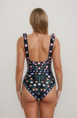 Women's Day/Night Garden Reversible One-Piece Swimsuit