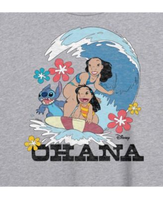 Trendy Juniors Lilo  Stitch Ohana Graphic Oversized Tee