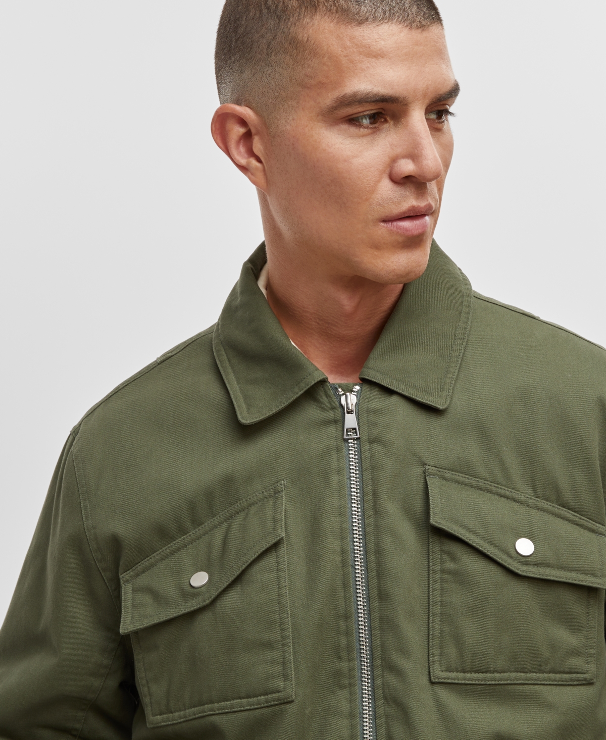 MODE OF ONE MEN'S MULTI POCKET BOMBER JACKET, CREATED FOR MACY'S 