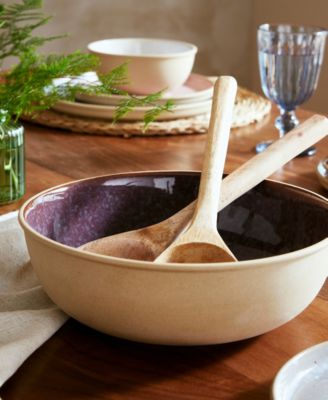 Mineral Medium Serving Bowl, Amethyst