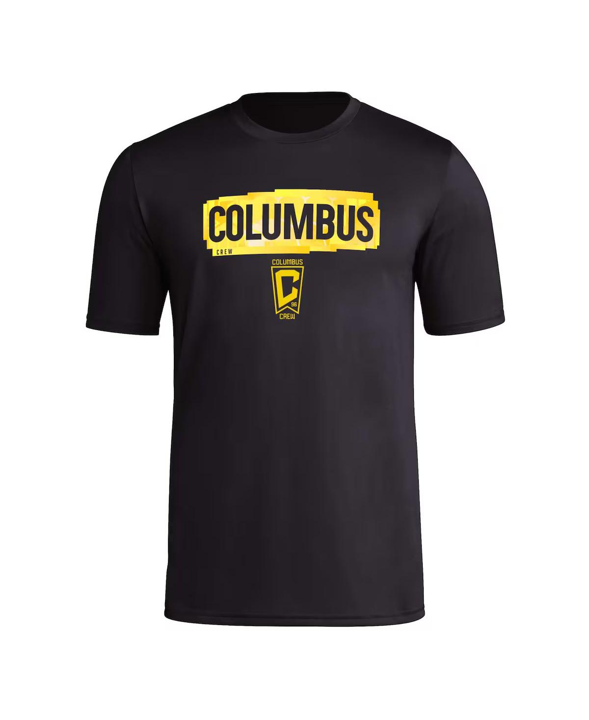 Adidas Men'sColumbus Crew Local Pop Aeroready T-Shirt - Black