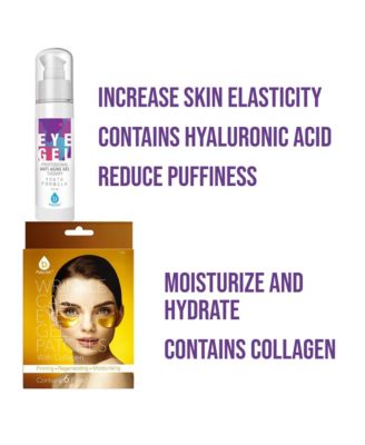 Youthful Eyes Bundle: Professional Anti Aging Eye Gel 2 Oz & Wrinkle Care Eye Gel Patches