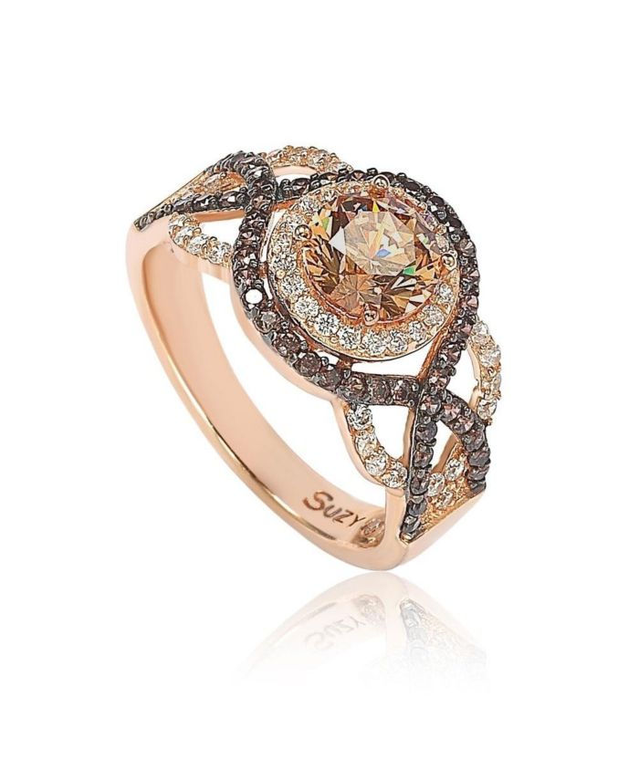 Suzy Levian New York Suzy Levian Sterling Silver Cubic Zirconia Braided