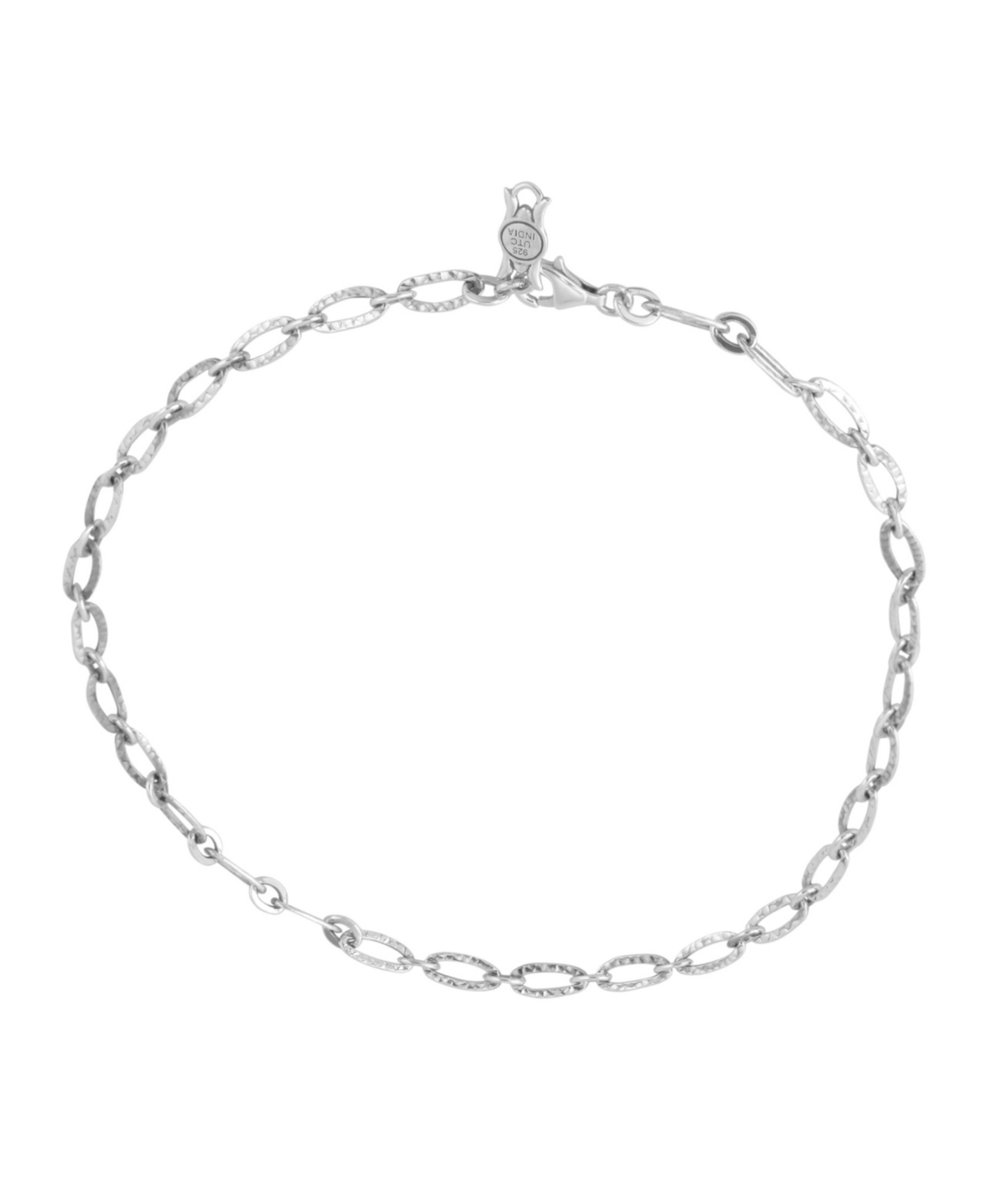 Sterling Silver Polished Oval Link Chain Necklace-17 or 20 Inches - Sterling silver